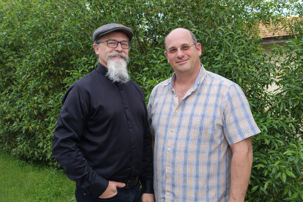 אדריכל ברק הייזלר ואדריכל אלי זמלן